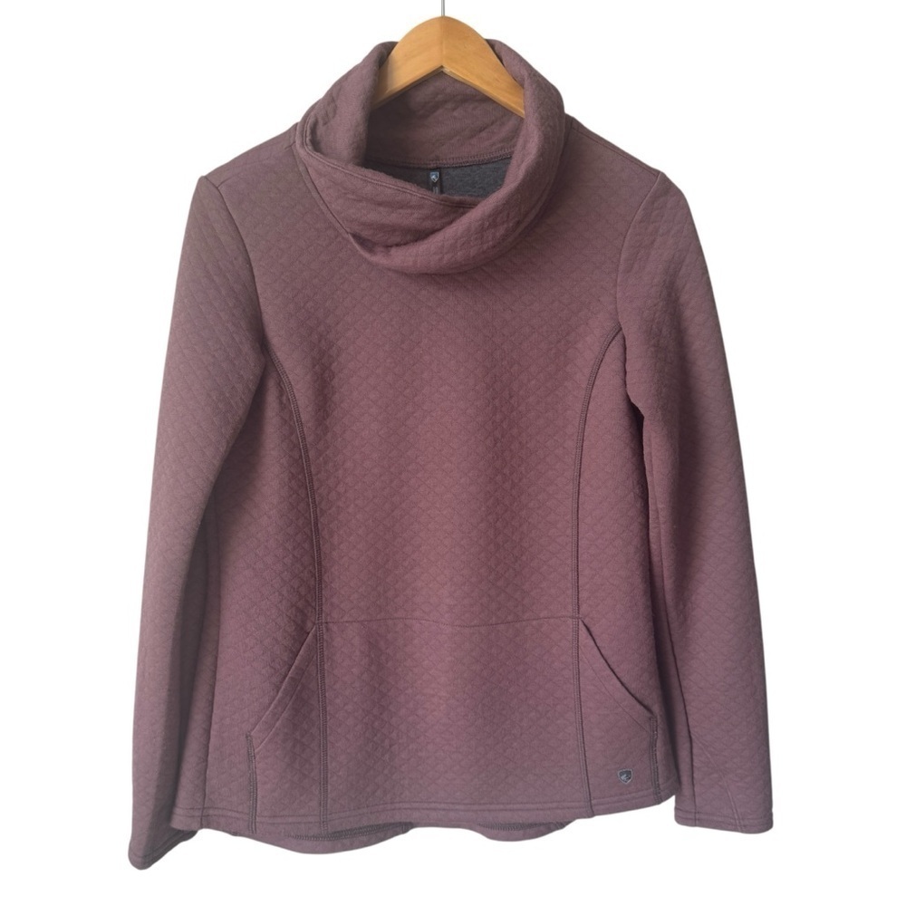 Kuhl Athena Wool Blend Cowl Neck Pullover Sweater Alpenrose Pink Women's Small - Picture 2 of 10